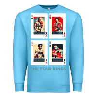 Ocean Blue the four kings of boxing Premium Sweatshirt - linhVisuals