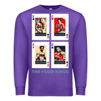 Purple the four kings of boxing Premium Sweatshirt - linhVisuals