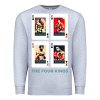 Heather Grey the four kings of boxing Premium Sweatshirt - linhVisuals