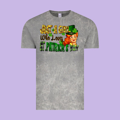 Just A Girl Who Loves St. Patrick's Day Vintage Tee Designed By Fadigitalartstudio