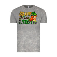Cloud Rock Just a girl who loves St. Patrick's Day Vintage Tee - FaDigitalArtStudio