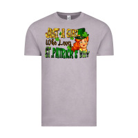 Vintage Zinc Just a girl who loves St. Patrick's Day Vintage Tee - FaDigitalArtStudio