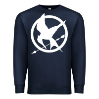 Navy The Hunger Games Trilogy Premium Sweatshirt - linhVisuals