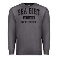 Charcoal Heather womens sea girt new jersey nj vintage sports design black design v nec Premium Sweatshirt - linhVisuals