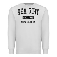 Dove Grey womens sea girt new jersey nj vintage sports design black design v nec Premium Sweatshirt - linhVisuals