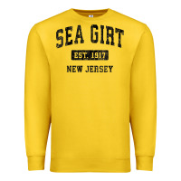 Lemon womens sea girt new jersey nj vintage sports design black design v nec Premium Sweatshirt - linhVisuals