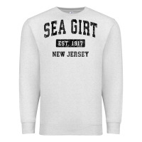Oatmeal Heather womens sea girt new jersey nj vintage sports design black design v nec Premium Sweatshirt - linhVisuals