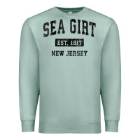 Seafoam womens sea girt new jersey nj vintage sports design black design v nec Premium Sweatshirt - linhVisuals