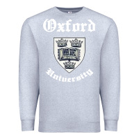 Heather Grey vintage oxford university 80s 90s Premium Sweatshirt - linhVisuals