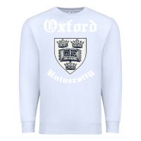 White vintage oxford university 80s 90s Premium Sweatshirt - linhVisuals