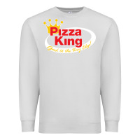 Dove Grey pizza king cowboy Premium Sweatshirt - linhVisuals
