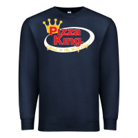 Navy pizza king cowboy Premium Sweatshirt - linhVisuals
