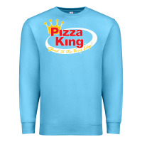 Ocean Blue pizza king cowboy Premium Sweatshirt - linhVisuals