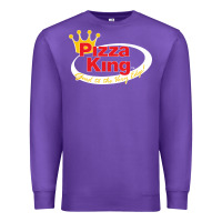 Purple pizza king cowboy Premium Sweatshirt - linhVisuals