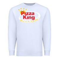 White pizza king cowboy Premium Sweatshirt - linhVisuals