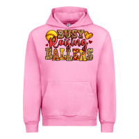 Fuchsia Pink busy raising ballers softball Urban Hoodie - Jasminsmagicworld