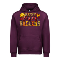 Mauve Wine busy raising ballers softball Urban Hoodie - Jasminsmagicworld