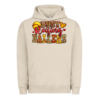 Pigment French Oak busy raising ballers softball Urban Hoodie - Jasminsmagicworld