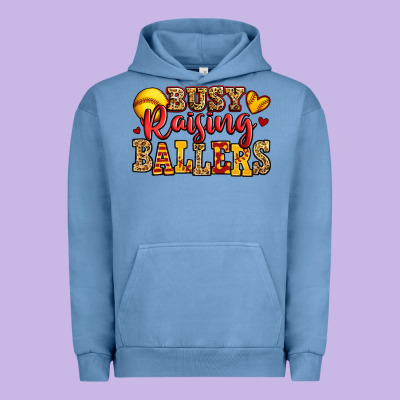 Busy Raising Ballers Softball Urban Hoodie Designed By Jasminsmagicworld
