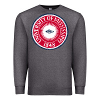 Charcoal Heather university of mississippi seal Premium Sweatshirt - linhVisuals