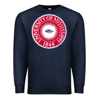 Navy university of mississippi seal Premium Sweatshirt - linhVisuals