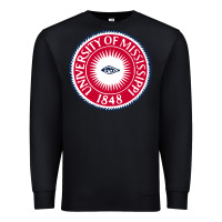Black university of mississippi seal Premium Sweatshirt - linhVisuals