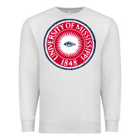 Oatmeal Heather university of mississippi seal Premium Sweatshirt - linhVisuals