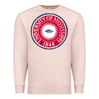 Pale Pink university of mississippi seal Premium Sweatshirt - linhVisuals