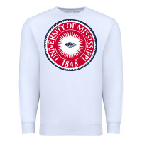 White university of mississippi seal Premium Sweatshirt - linhVisuals