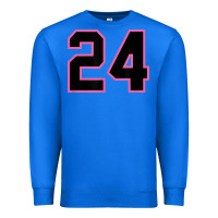True Royal number 24 sports jersey athlete fan pink black lucky number t shirt Premium Sweatshirt - linhVisuals