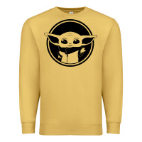 Antique Gold newbaby yoda 01 Premium Sweatshirt - linhVisuals