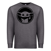 Charcoal Heather newbaby yoda 01 Premium Sweatshirt - linhVisuals