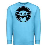 Ocean Blue newbaby yoda 01 Premium Sweatshirt - linhVisuals