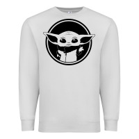 Dove Grey newbaby yoda 01 Premium Sweatshirt - linhVisuals
