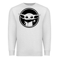 Oatmeal Heather newbaby yoda 01 Premium Sweatshirt - linhVisuals