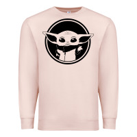 Pale Pink newbaby yoda 01 Premium Sweatshirt - linhVisuals