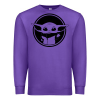 Purple newbaby yoda 01 Premium Sweatshirt - linhVisuals