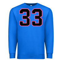True Royal number 33 sports jersey athlete fan pink black lucky number t shirt Premium Sweatshirt - linhVisuals