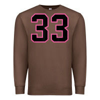 Chestnut number 33 sports jersey athlete fan pink black lucky number t shirt Premium Sweatshirt - linhVisuals
