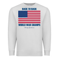 Dove Grey newback to back world war champs back Premium Sweatshirt - linhVisuals
