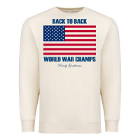Sandshell newback to back world war champs back Premium Sweatshirt - linhVisuals