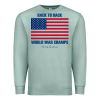 Seafoam newback to back world war champs back Premium Sweatshirt - linhVisuals
