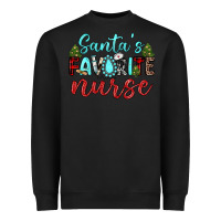 Black santa s favorite nurse Heavyweight Sweatshirt - JahusDesignShop