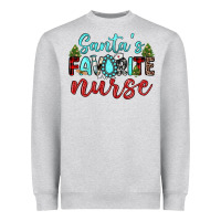 Heather Grey santa s favorite nurse Heavyweight Sweatshirt - JahusDesignShop