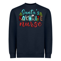 Navy santa s favorite nurse Heavyweight Sweatshirt - JahusDesignShop