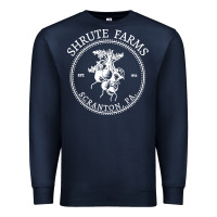 Navy shrute farms original Premium Sweatshirt - linhVisuals