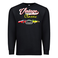 Black vintage classic oldies cars Premium Sweatshirt - linhVisuals