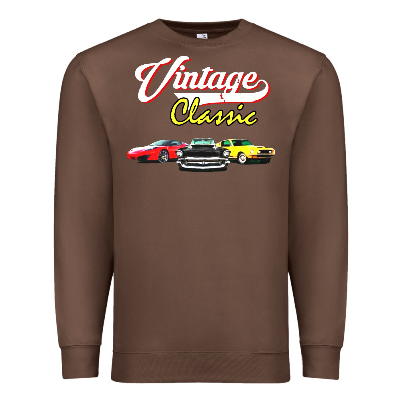 Vintage Classic Oldies Cars Premium Sweatshirt by linhVisuals | Teevron