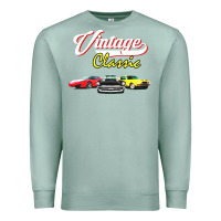 Seafoam vintage classic oldies cars Premium Sweatshirt - linhVisuals