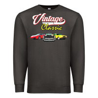 Smoke vintage classic oldies cars Premium Sweatshirt - linhVisuals